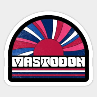 Proud To Be Mastodon Personalized Name Limited Edition Sticker